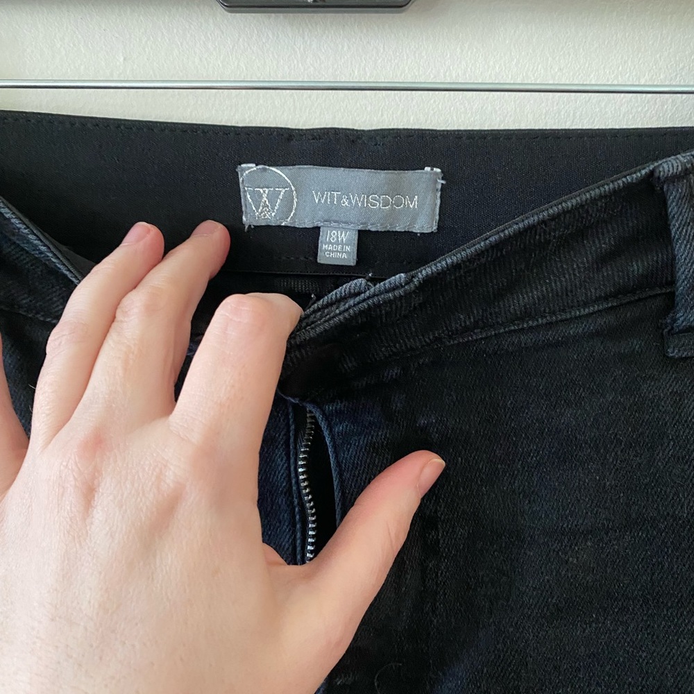 Wit & Wisdom Nordstrom Black Jean Plus Size 18W - Picture 4 of 11